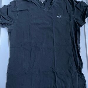 Hollister Midnight Black Cotton Tee